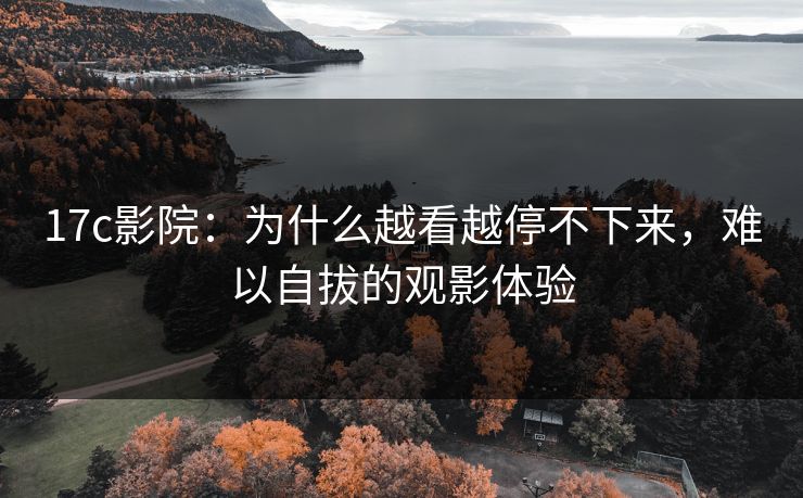 17c影院：为什么越看越停不下来，难以自拔的观影体验